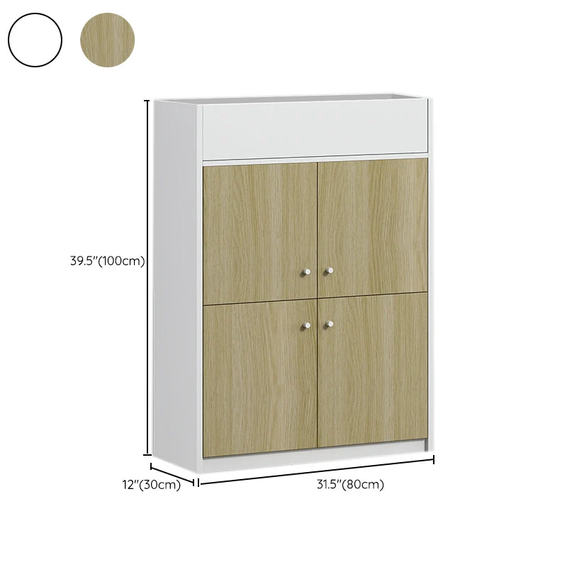 Classeur moderne en bois à panneau contrasté pour le bureau à domicile Clearhalo
