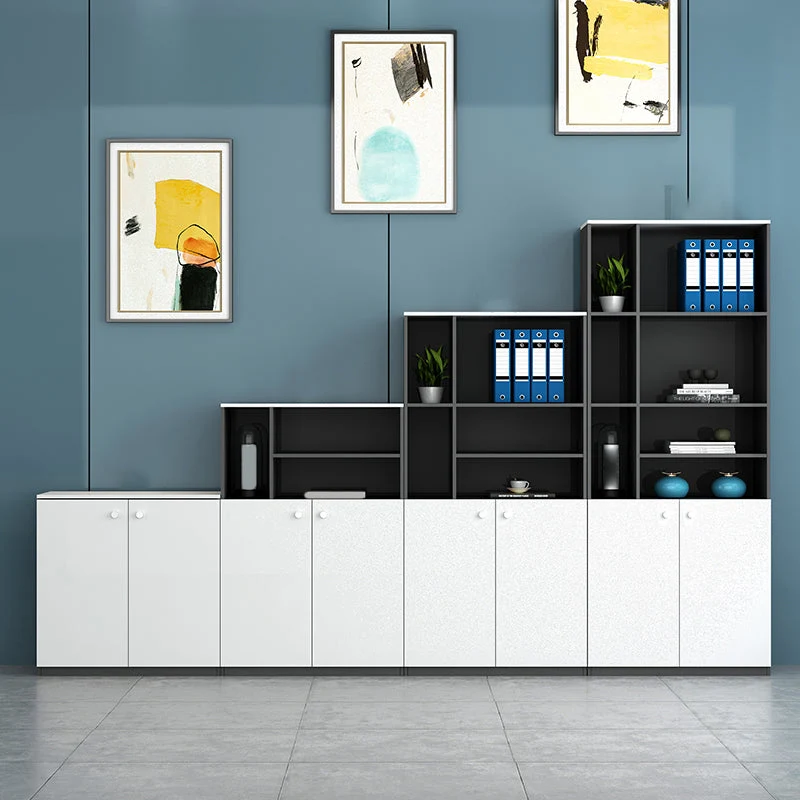 Classeur moderne en bois vertical pour maison ou bureau, étagères de rangement, classeur Clearhalo