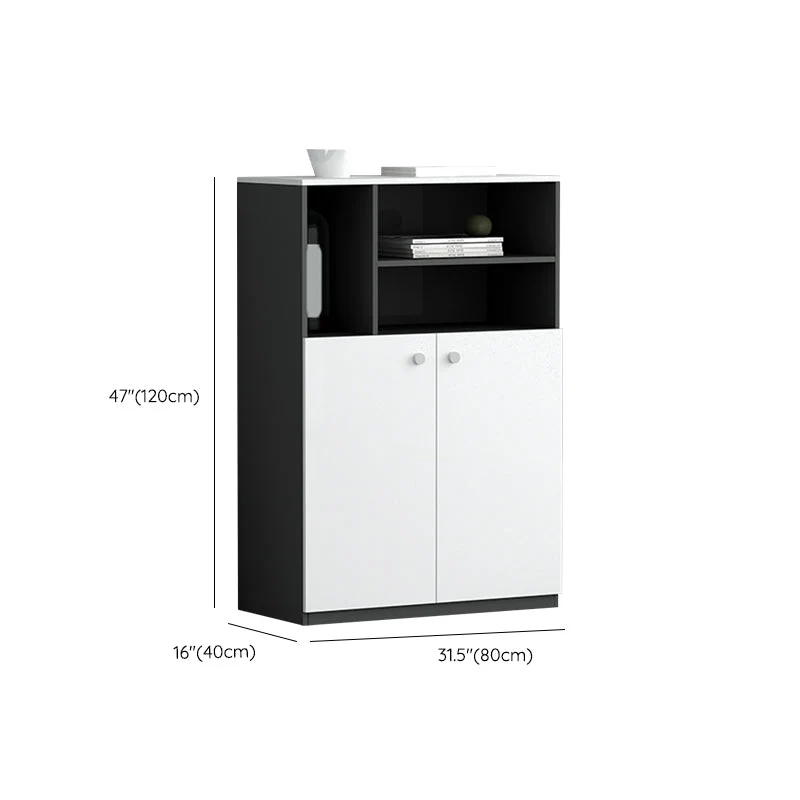 Classeur moderne en bois vertical pour maison ou bureau, étagères de rangement, classeur Clearhalo