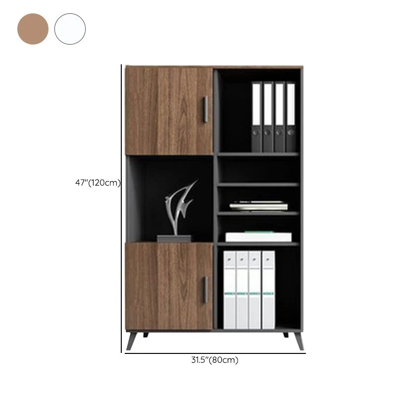 Classeur moderne médiéval avec cadre en bois, classeur latéral de rangement Clearhalo