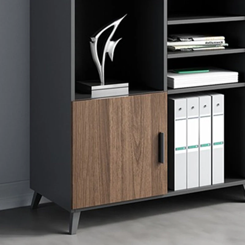 Classeur moderne médiéval avec cadre en bois, classeur latéral de rangement Clearhalo