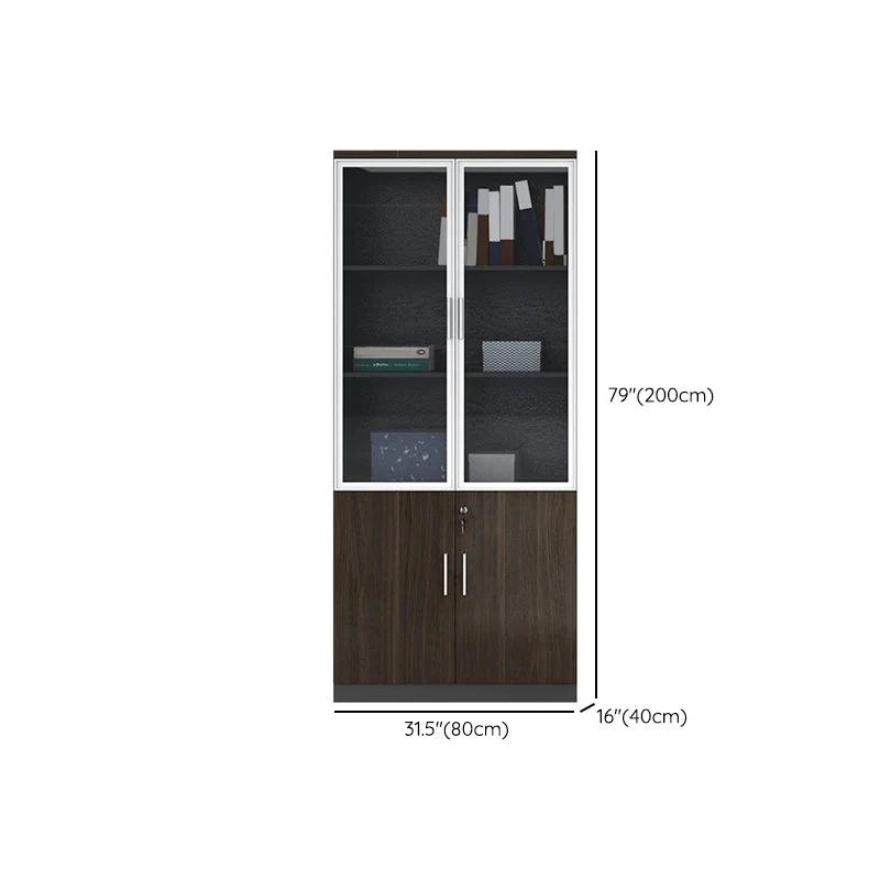 Classeur moderne médiéval à cadre en bois, classeur vertical Clearhalo