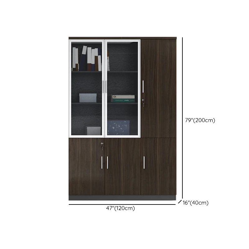 Classeur moderne médiéval à cadre en bois, classeur vertical Clearhalo