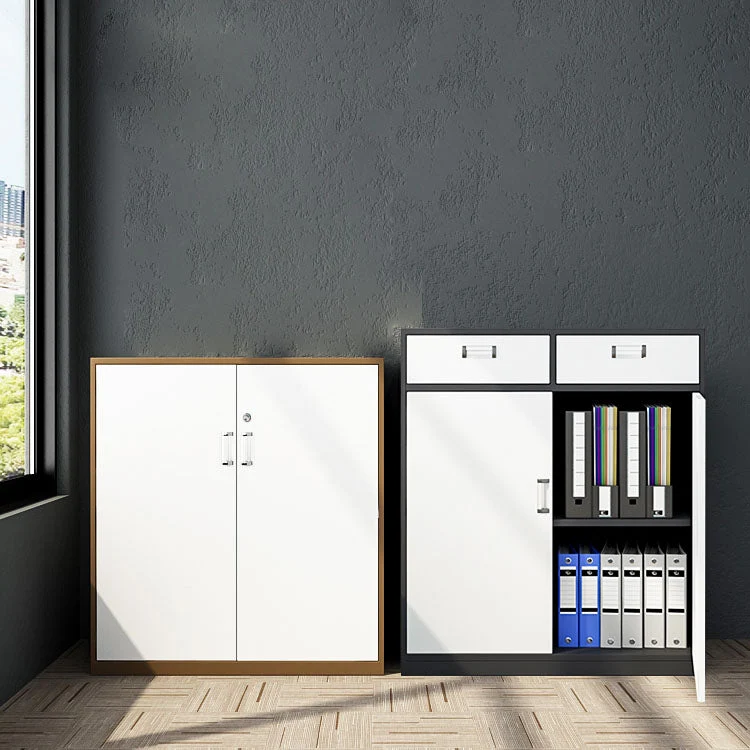 Classeur moderne en métal avec rangement à serrure pour la maison et le bureau Clearhalo