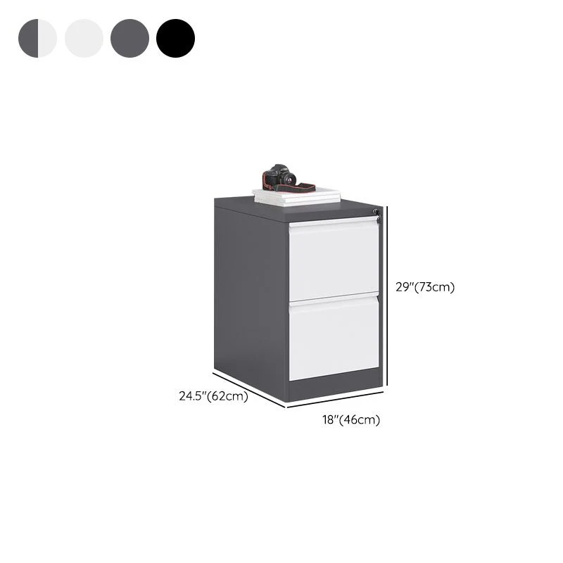 Classeur moderne en métal de couleur pure pour bureau à domicile Clearhalo