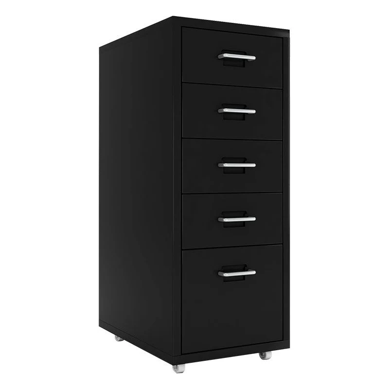 Classeur moderne en métal de couleur unie, classeur de bureau à domicile sur roulettes Clearhalo