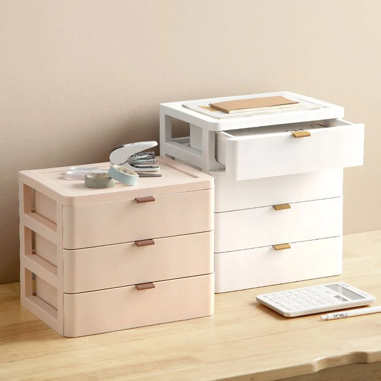 Classeur moderne en plastique de couleur unie pour bureau à domicile Clearhalo