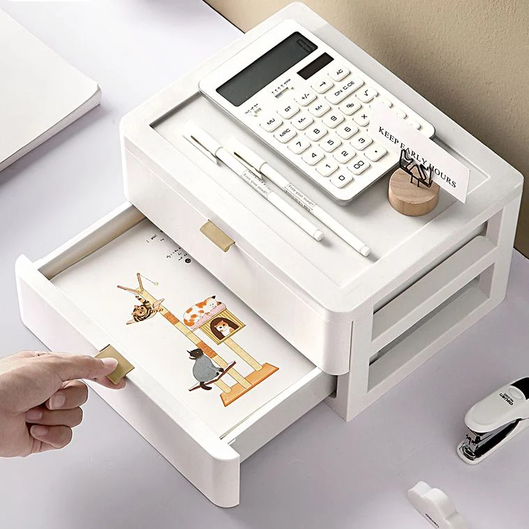 Classeur moderne en plastique de couleur unie pour bureau à domicile Clearhalo