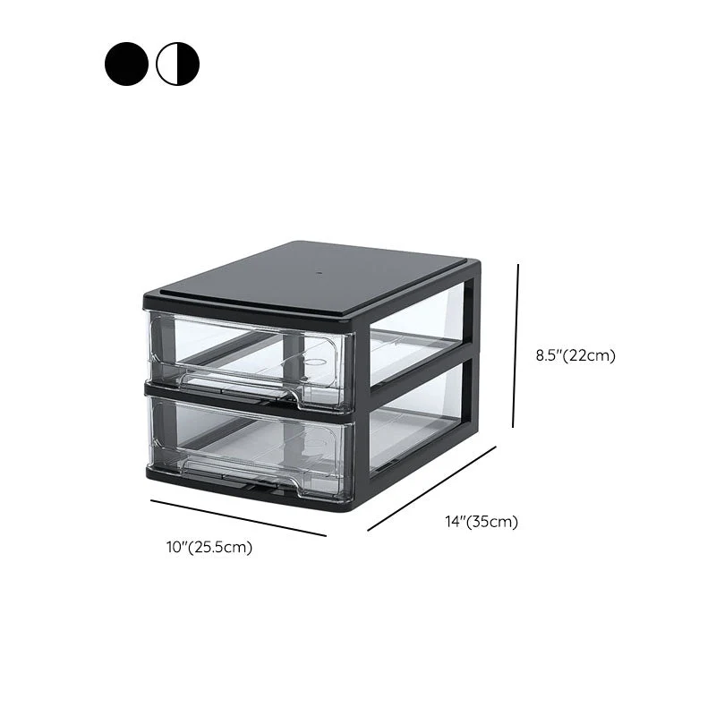 Classeur moderne en plastique à tiroirs multiples, classeur acrylique Clearhalo