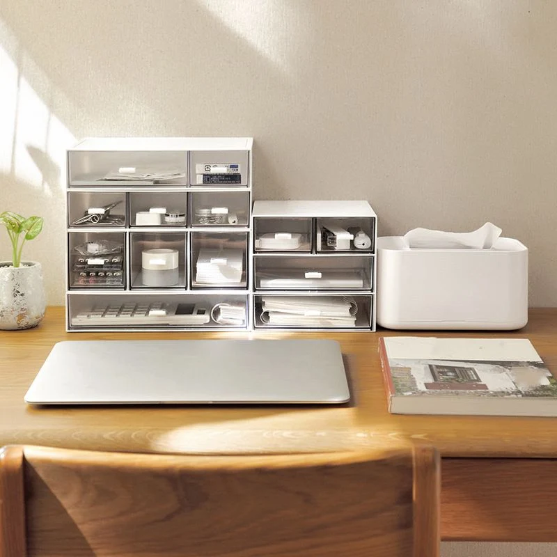Classeur moderne à tiroirs en plastique pour la maison et le bureau Clearhalo