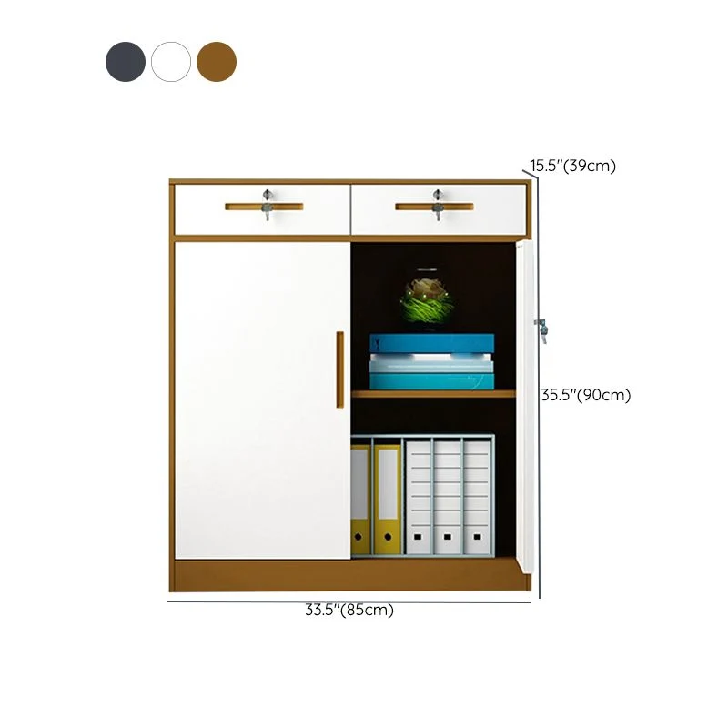 Classeur en métal Vertica classeur moderne de bloc de couleur pour le bureau Clearhalo