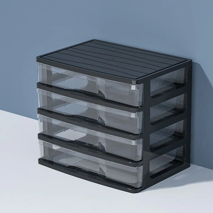 Classeur nordique en plastique à tiroirs multiples, classeur en plastique Clearhalo