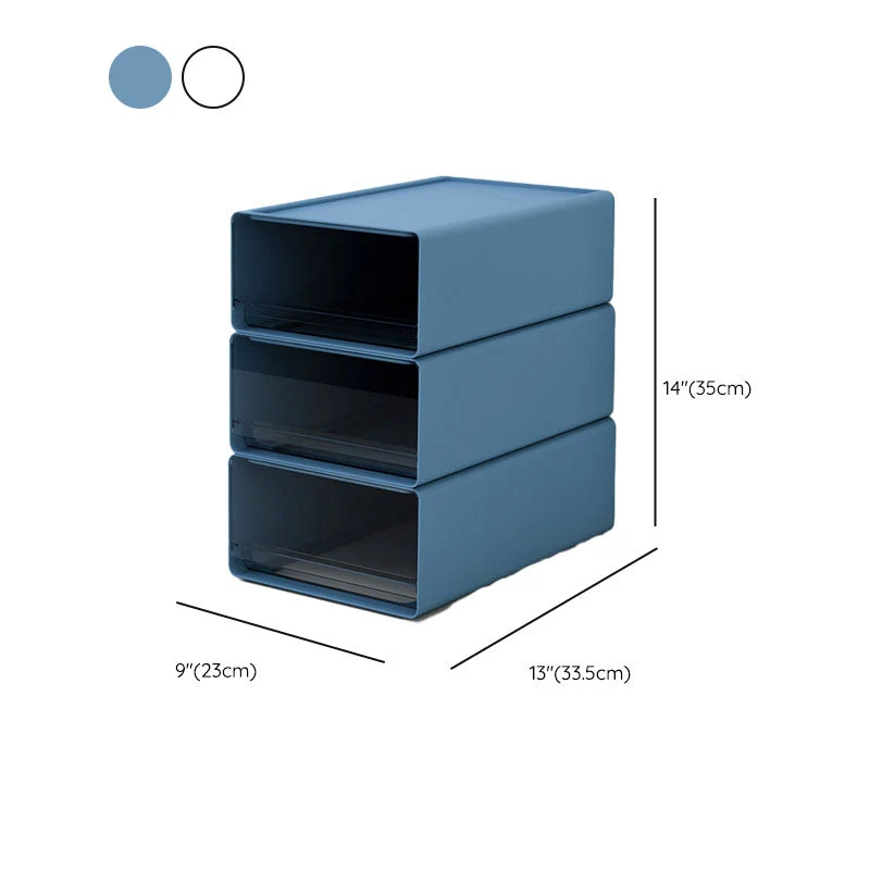 Classeur en plastique moderne de classeur de couleur unie pour le bureau à domicile Clearhalo