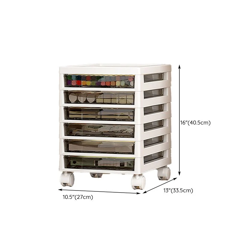 Classeur en plastique moderne à tiroirs, classeur de rangement pour le bureau Clearhalo