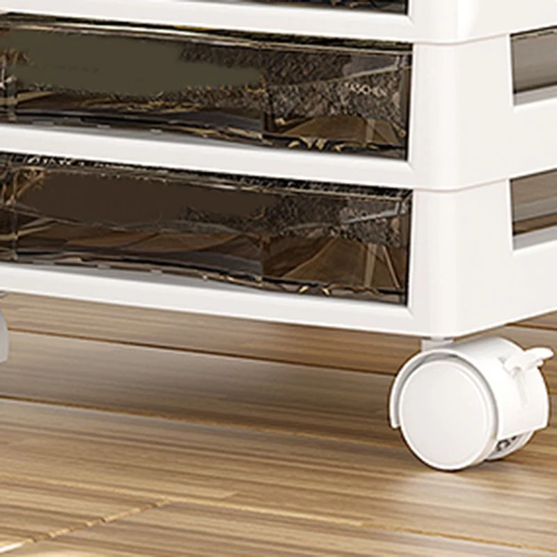 Classeur en plastique moderne à tiroirs, classeur de rangement pour le bureau Clearhalo