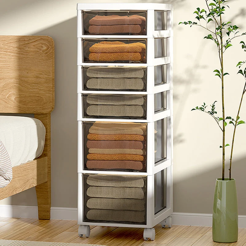 Classeur en plastique moderne à tiroirs, classeur de rangement pour le bureau Clearhalo