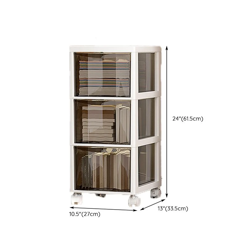 Classeur en plastique moderne à tiroirs, classeur de rangement pour le bureau Clearhalo