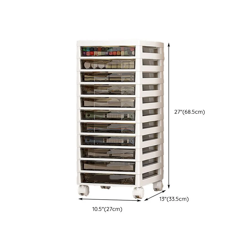 Classeur en plastique moderne à tiroirs, classeur de rangement pour le bureau Clearhalo