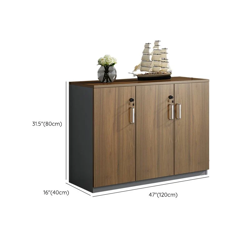 Classeur de rangement moderne médiéval, classeur latéral à cadre en bois Clearhalo