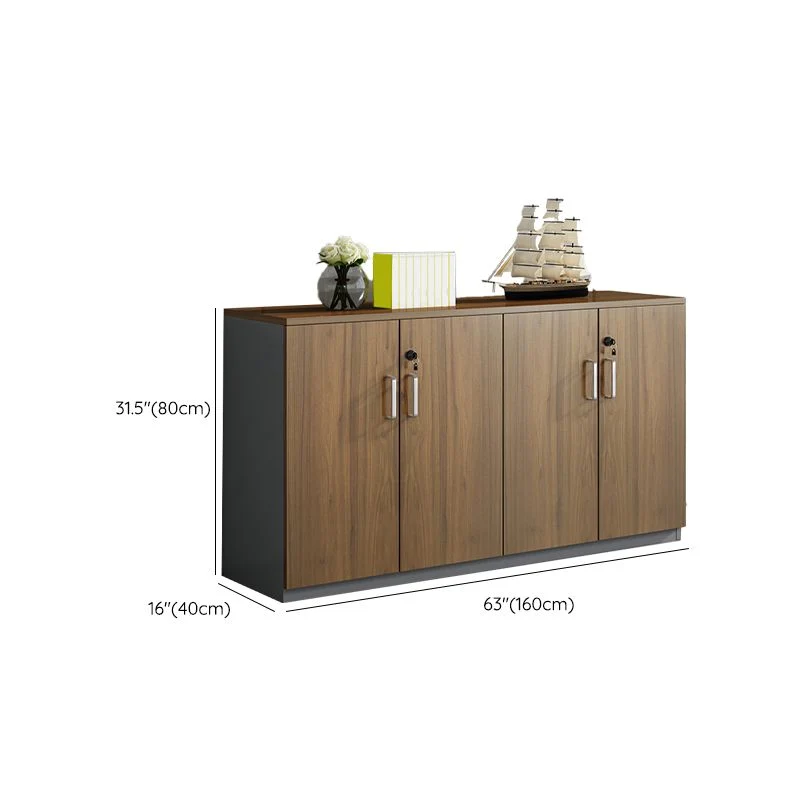 Classeur de rangement moderne médiéval, classeur latéral à cadre en bois Clearhalo