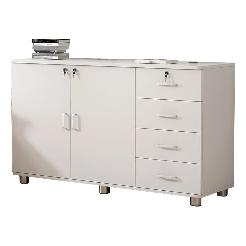 Classeur de rangement à tiroirs en bois traditionnel avec étagères Clearhalo