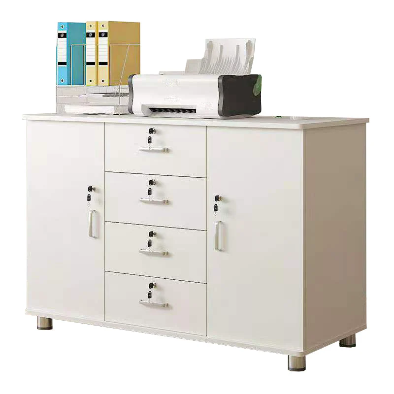 Classeur de rangement à tiroirs en bois traditionnel avec étagères Clearhalo