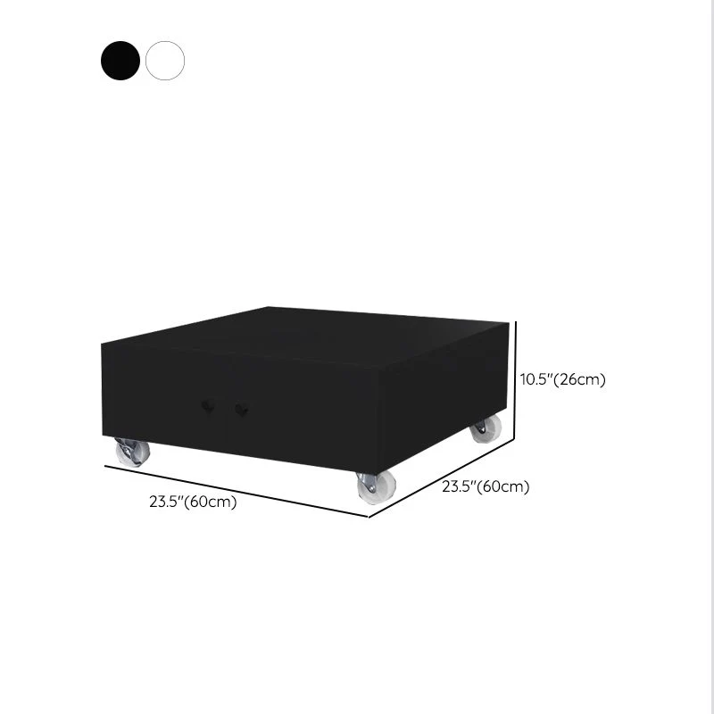 Classeur simple minimaliste à roulettes pour bureau à domicile Clearhalo