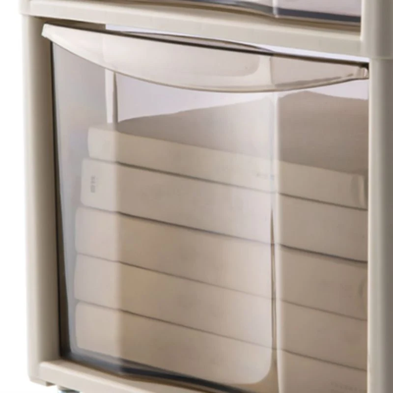 Classeur de stockage de classeur de tiroirs en plastique modernes pour le bureau Clearhalo
