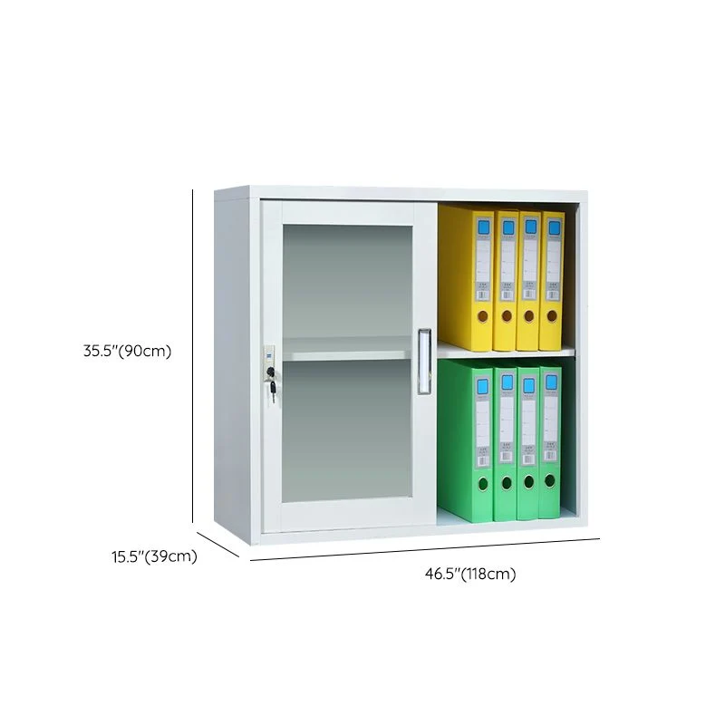 Classeur de stockage contemporain à cadre métallique, classeur vertical Clearhalo