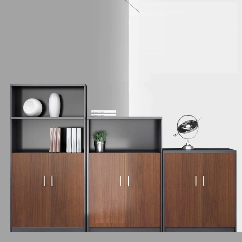 Classeur de stockage vertical en bois de classeur de style moderne Clearhalo