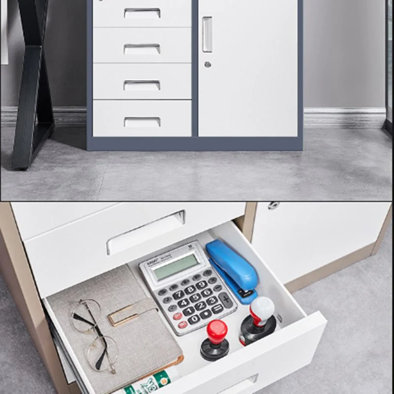 Classeur de style moderne, classeur à cadre métallique, classeur de stockage à serrure Clearhalo