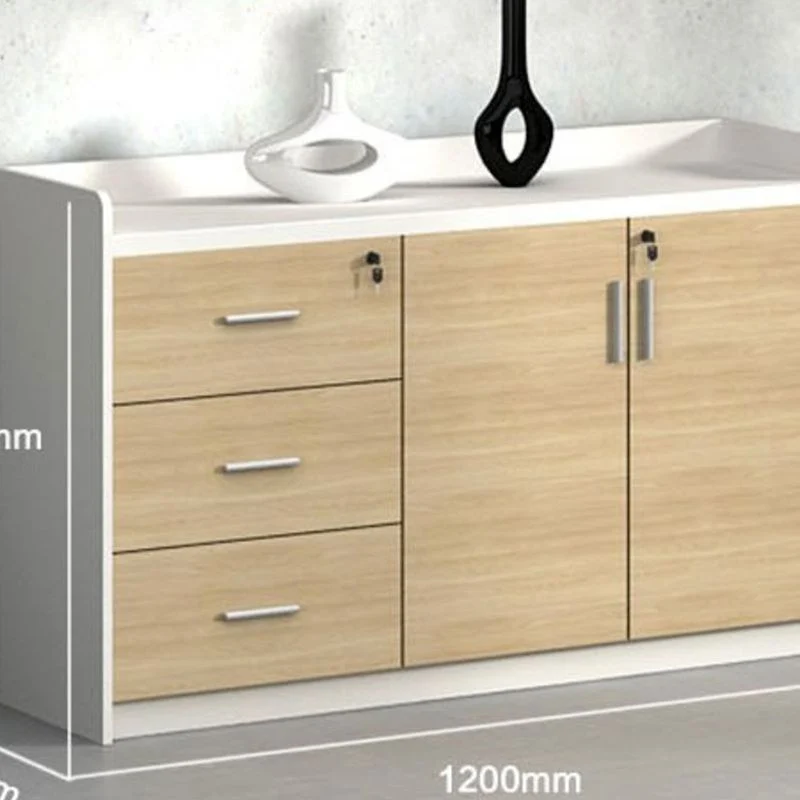 Classeur de style moderne, classeur latéral de stockage à cadre en bois Clearhalo