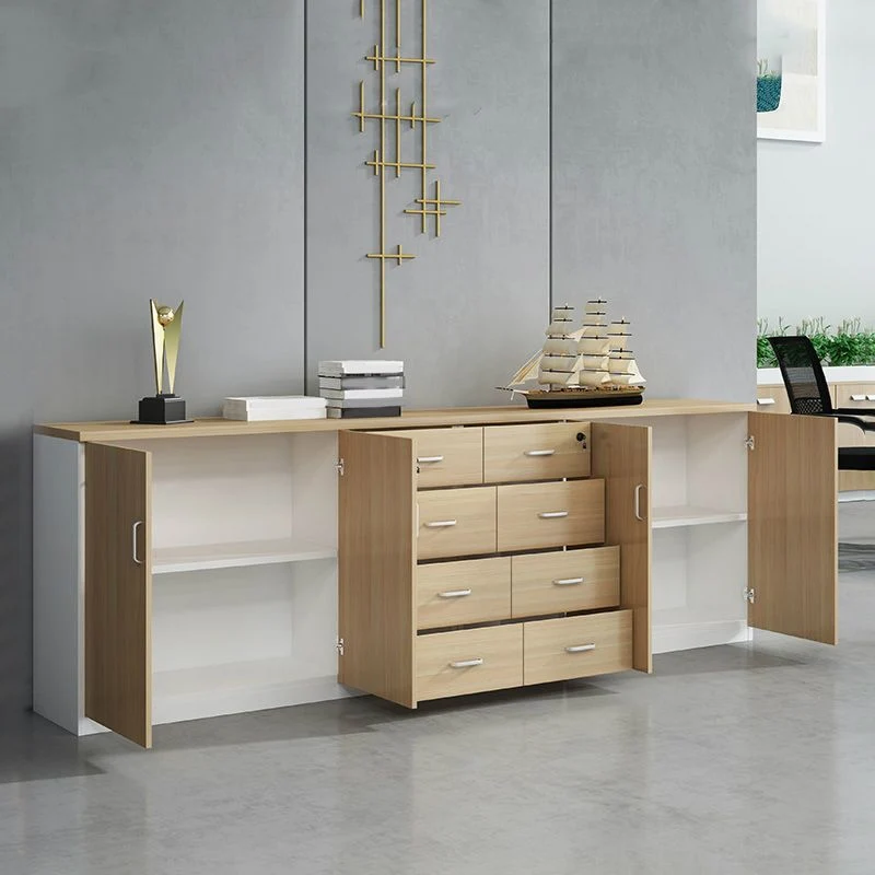 Classeur de Style nordique, classeur latéral de rangement à cadre en bois Clearhalo