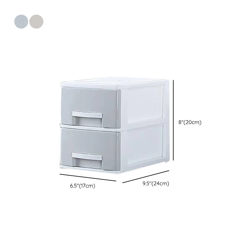 Classeur à tiroirs Classeur contemporain en plastique latéral Clearhalo