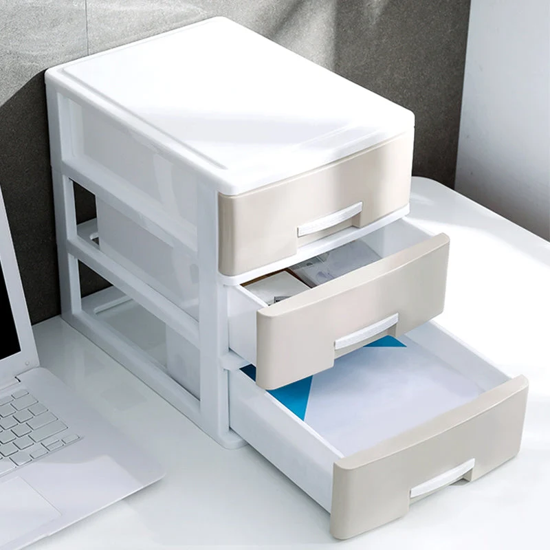 Classeur à tiroirs classeur vertical en plastique pour la maison et le bureau Clearhalo