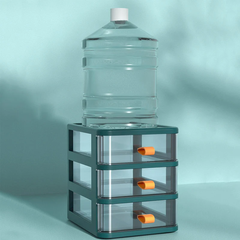 Classeur à tiroirs classeur vertical en plastique transparent simple Clearhalo