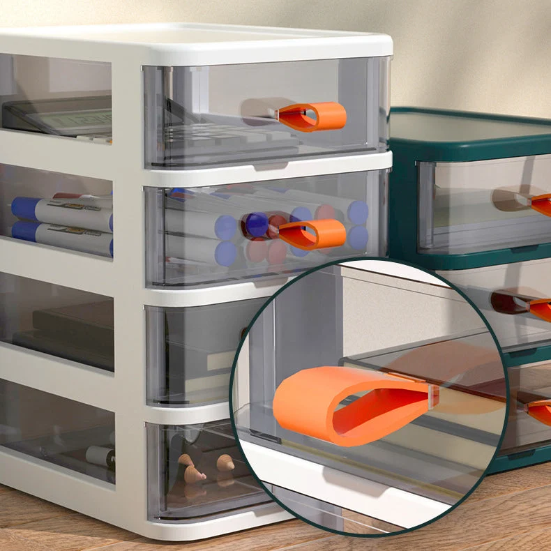 Classeur à tiroirs classeur vertical en plastique transparent simple Clearhalo