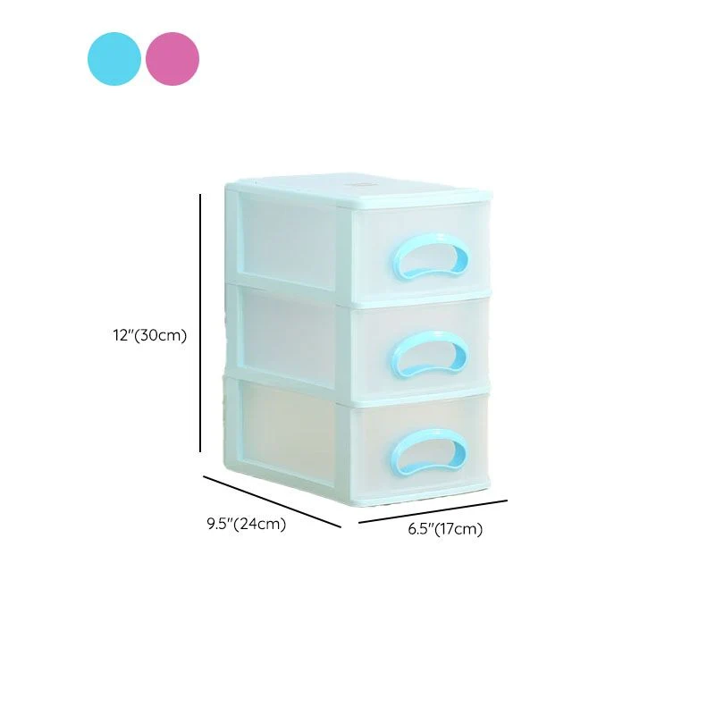 Classeur à tiroirs en plastique, classeur contemporain vertical pour le bureau et la maison Clearhalo