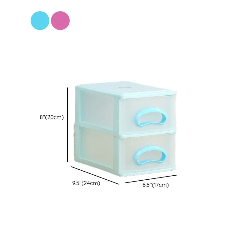 Classeur à tiroirs en plastique, classeur contemporain vertical pour le bureau et la maison Clearhalo
