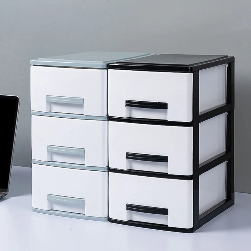 Classeur à tiroirs verticaux classeur moderne en plastique pour la maison et le bureau Clearhalo