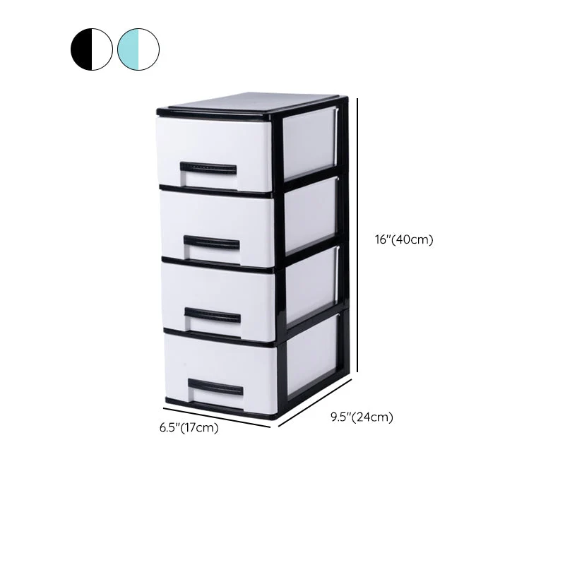 Classeur à tiroirs verticaux classeur moderne en plastique pour la maison et le bureau Clearhalo