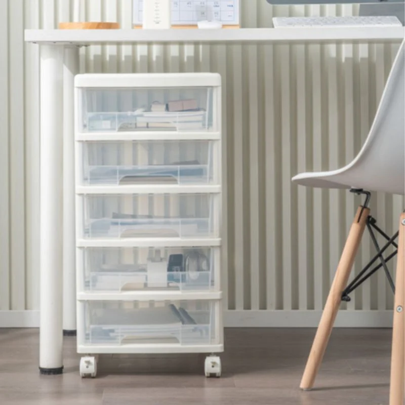 Classeur transparent classeur à tiroirs en plastique moderne Clearhalo