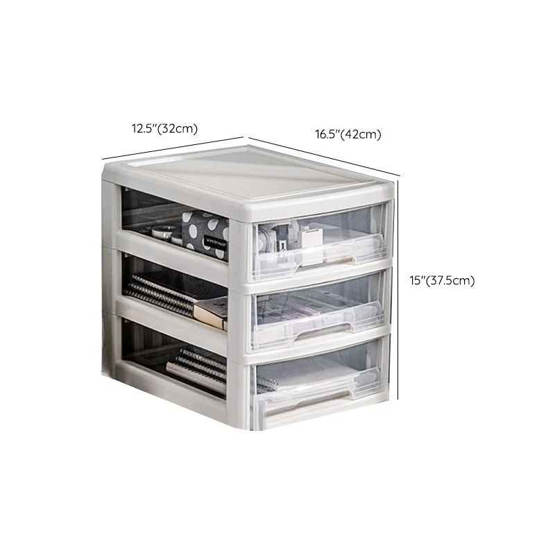 Classeur transparent classeur à tiroirs en plastique moderne Clearhalo