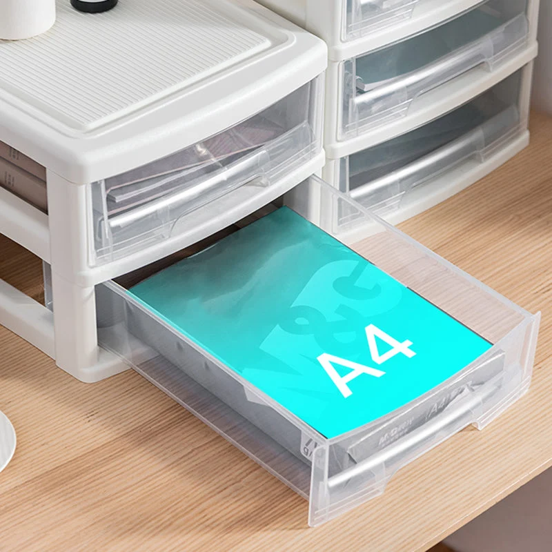 Classeur transparent classeur à tiroirs en plastique moderne Clearhalo