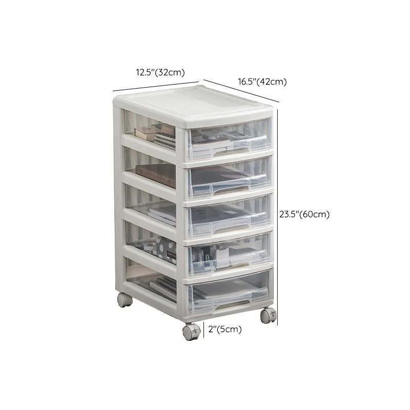 Classeur transparent classeur à tiroirs en plastique moderne Clearhalo