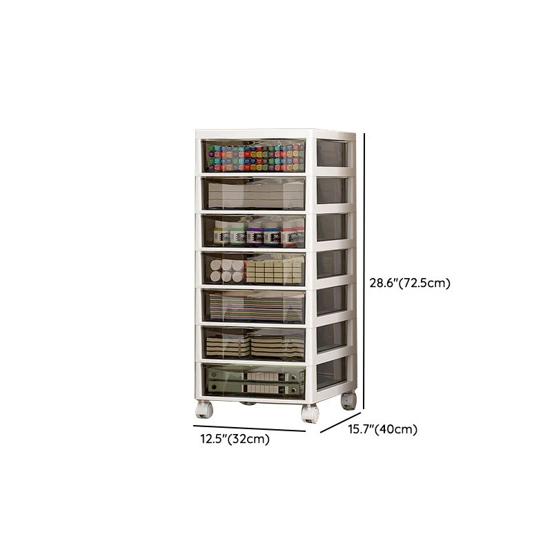 Classeur transparent vertical classeur en plastique mobile moderne Clearhalo