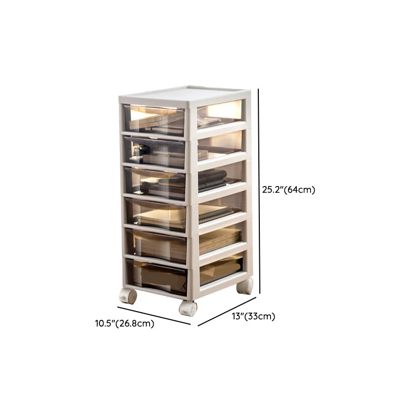 Classeur transparent vertical classeur en plastique moderne Clearhalo