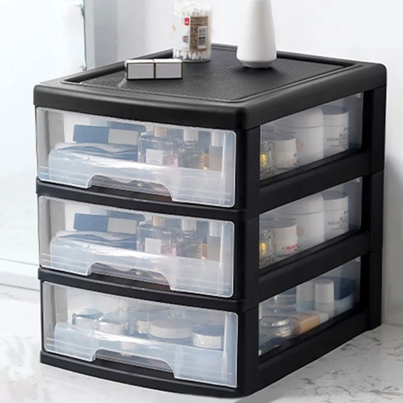 Classeur transparent vertical classeur à tiroirs en plastique moderne Clearhalo