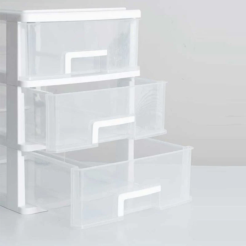 Classeur transparent vertical moderne en plastique pour le bureau à domicile Clearhalo