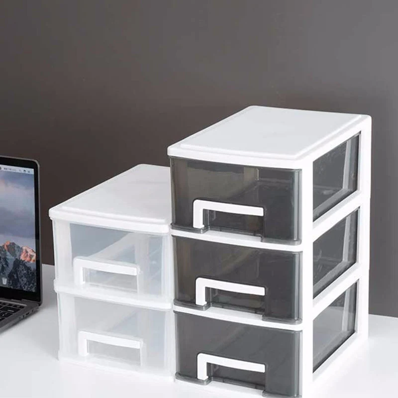 Classeur transparent vertical moderne en plastique pour le bureau à domicile Clearhalo